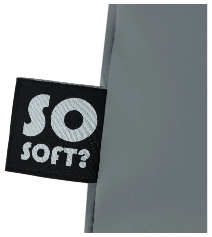 Čierny sedací vak z imitácie kože Chill L – So Soft?