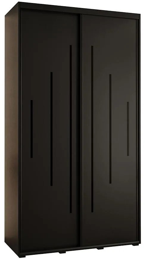 Skriňa 45 Canaris 12 140 čierna/čierna