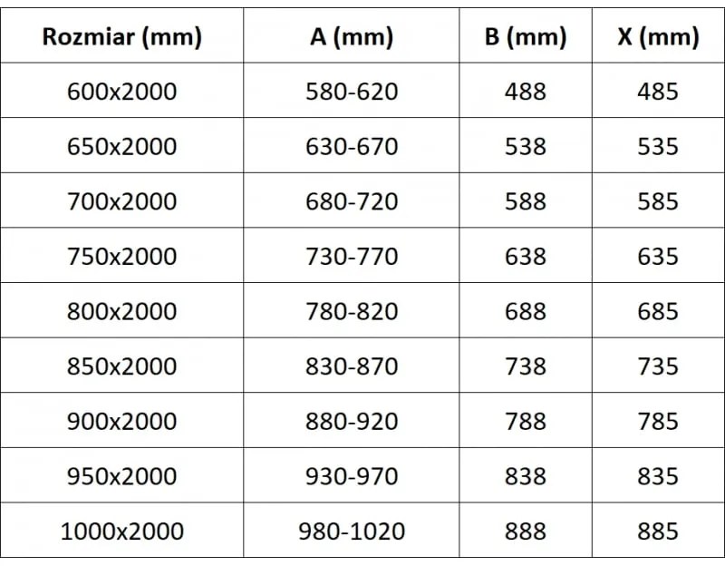 Mexen Exo, 1-krídlové dvere do otvoru 95x200 cm, 6mm číre sklo, chrómový profil, 817-095-000-01-00