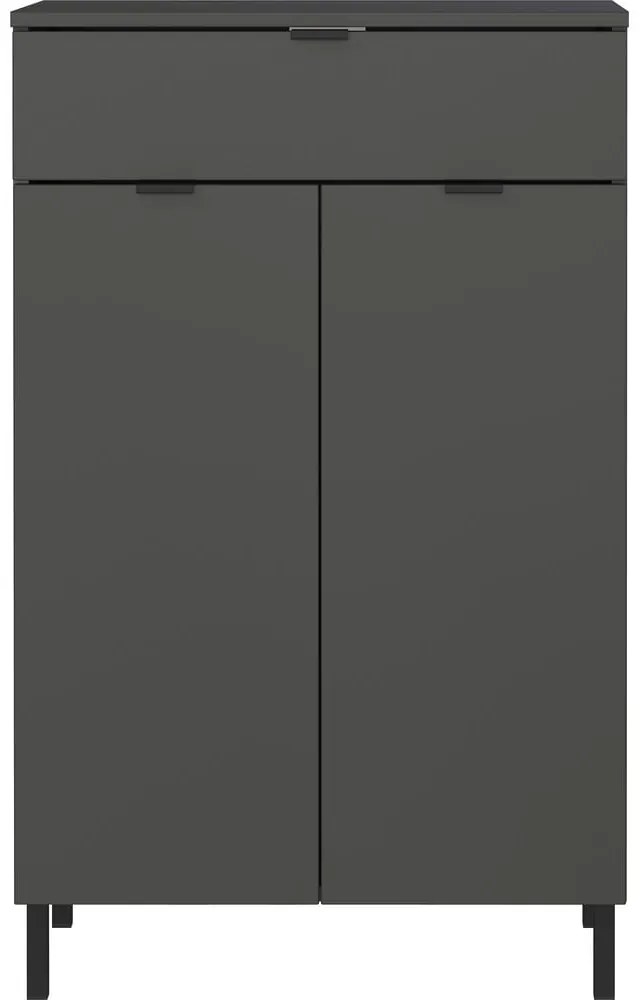 Antracitová vysoká kúpeľňová skrinka 60x97 cm Arcena – Germania