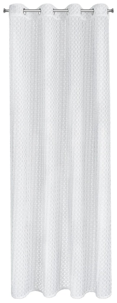 ZÁCLONA NA KRÚŽKOCH IZA 140X250 CM BIELA