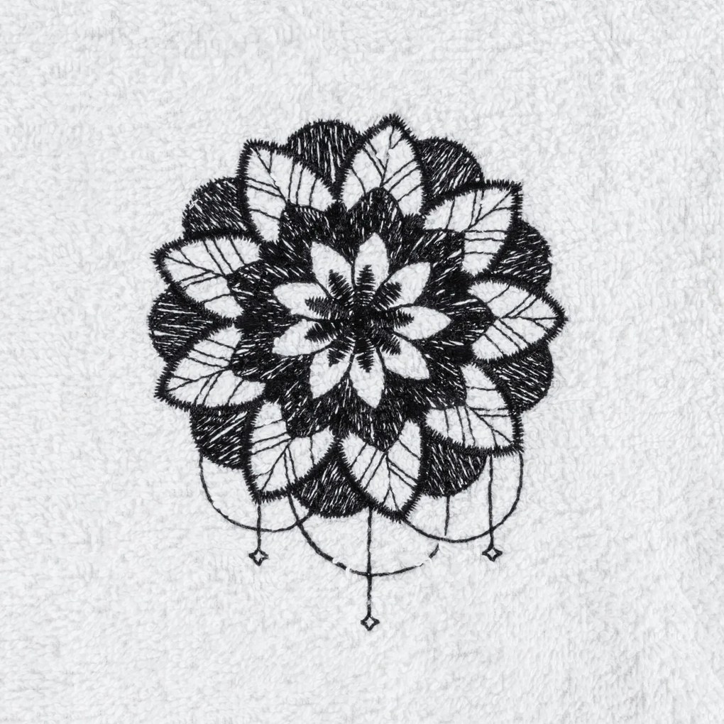 BAVLNENÝ UTERÁK LOTUS SADA 1KS 30X50 CM, 1KS 50X90 CM, 1KS 70X140 CM BIELA