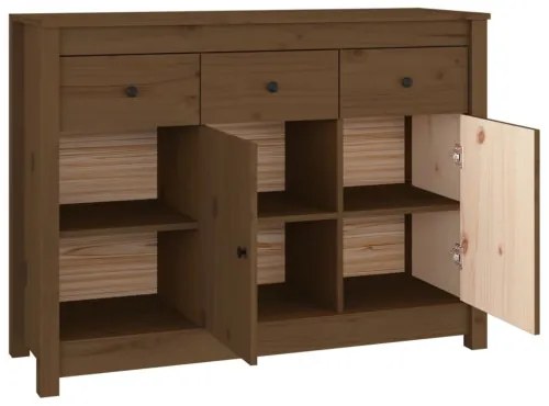 vidaXL Komoda medovo-hnedá 100x35x74 cm masívne borovicové drevo-