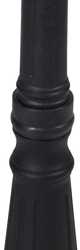 Klasická vonkajšia lampa čierna 3-svetlá IP44 - New Haven