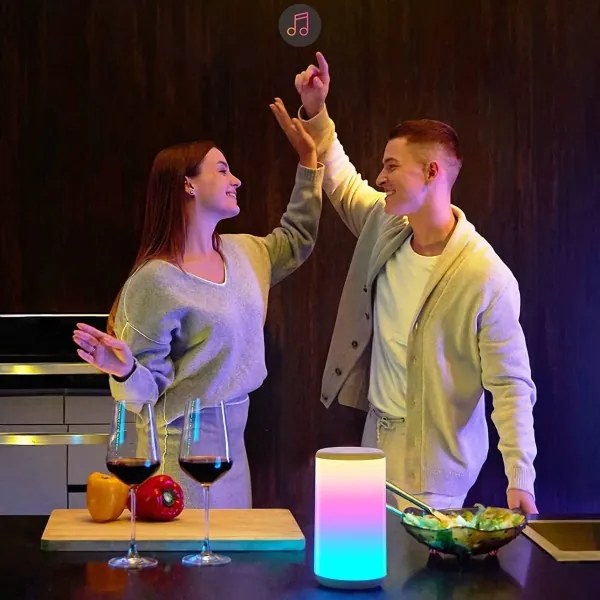 Govee - LED RGBIC Stmievateľná stolná lampa AURA 2 2200-6500K Wi-Fi Matter