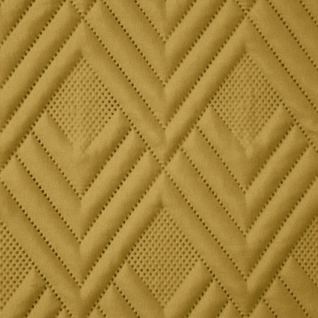 Horčicový prehoz na posteľ ALARA1 220x240 cm