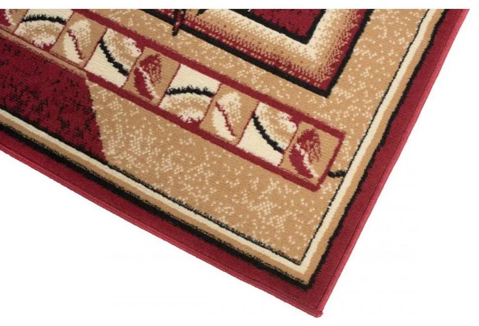 Kusový koberec PP Foglio červený atyp 100x250cm