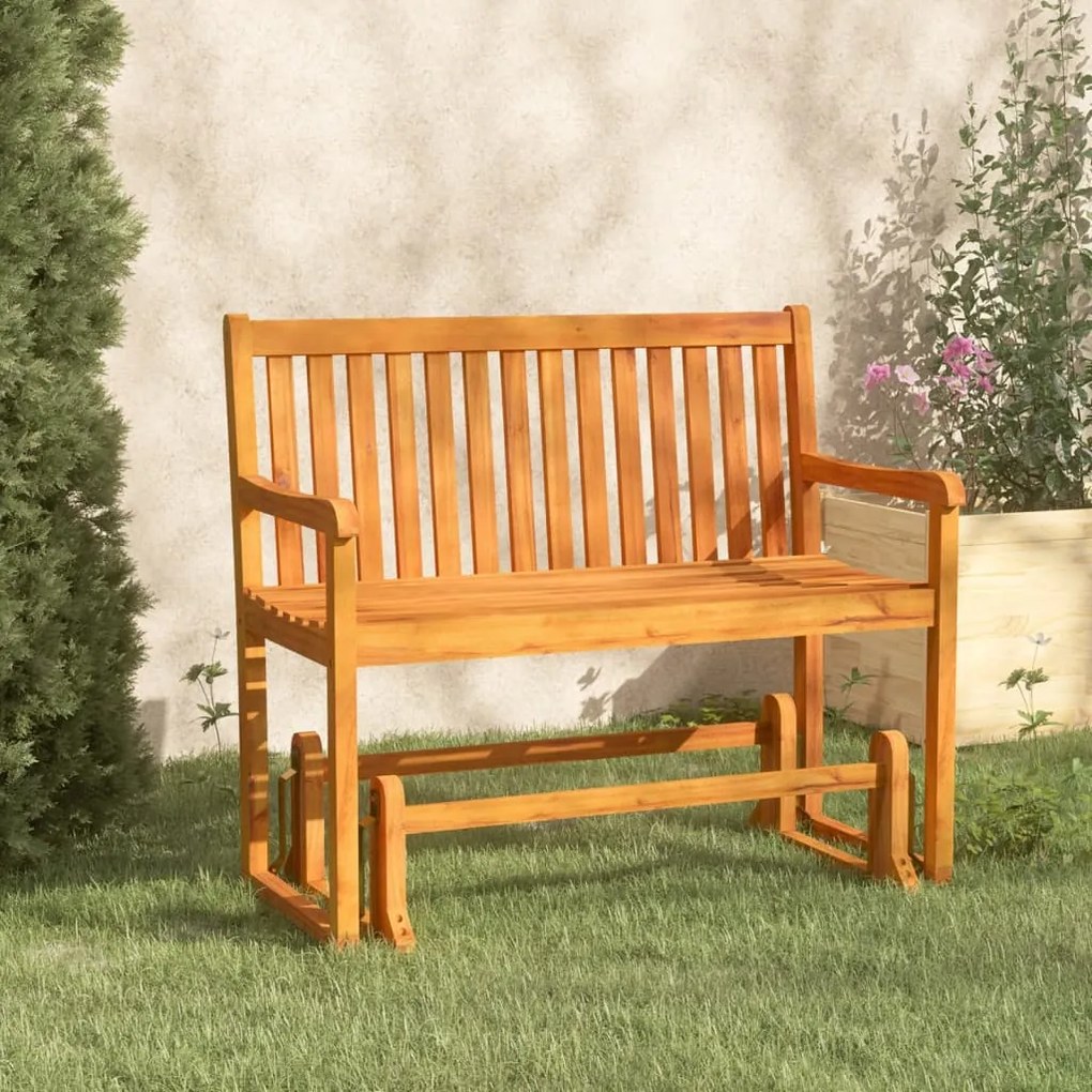 Hojdacia záhradná lavička 110 cm akáciový masív 316608