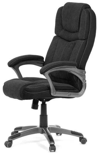 Autronic BONTEC Kancelárske kreslo, hojdací mechanizmus, čierna látka, KA-C715 BK2 Farba: Šedá
