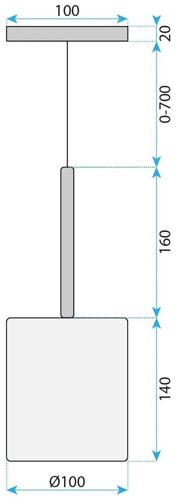Toolight Toolight, stropné svietidlo 1xG4, APP1703-1CP GREY C, šedé sklo, OSW-04311