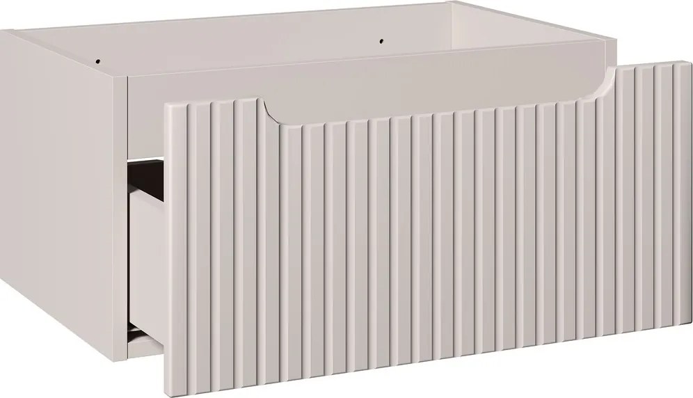 Koupelnová sestava Nova Cashmere Sky I se zápustným umyvadlem a skříňkami 60 cm kašmírová