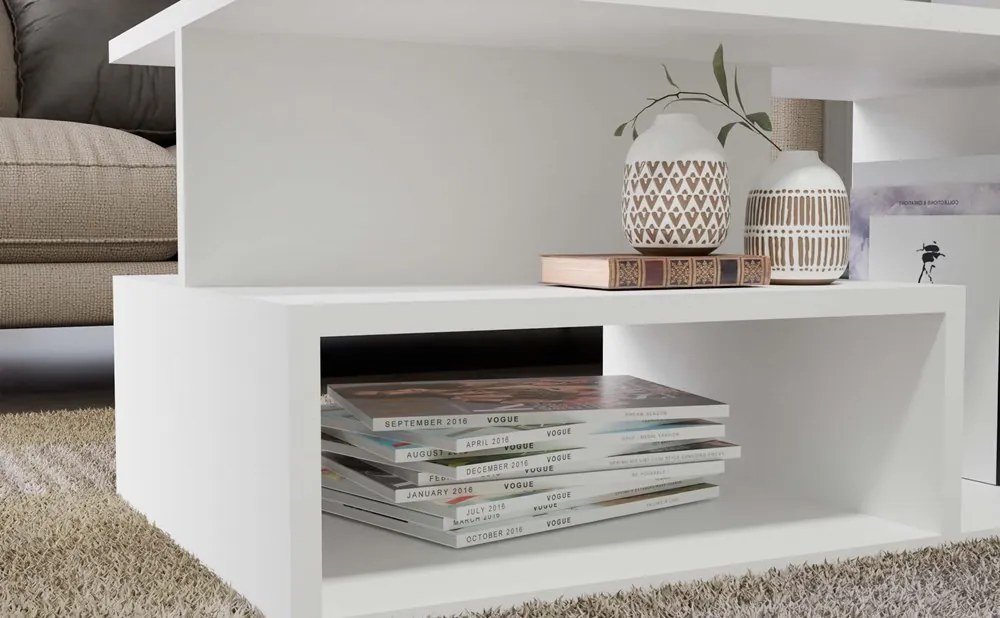 Konferenčný stolík Prospectos 1 (biela). Akcia -16%. Vlastná spoľahlivá doprava až k Vám domov. 1132408