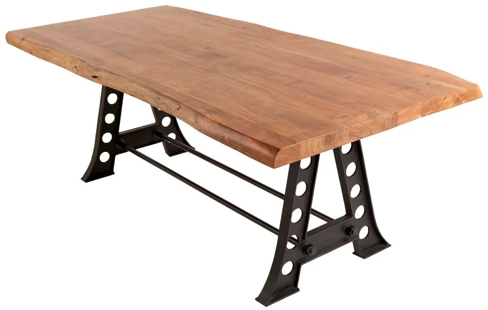 Jedálenský stôl Massive Industrial 220 cm akácia