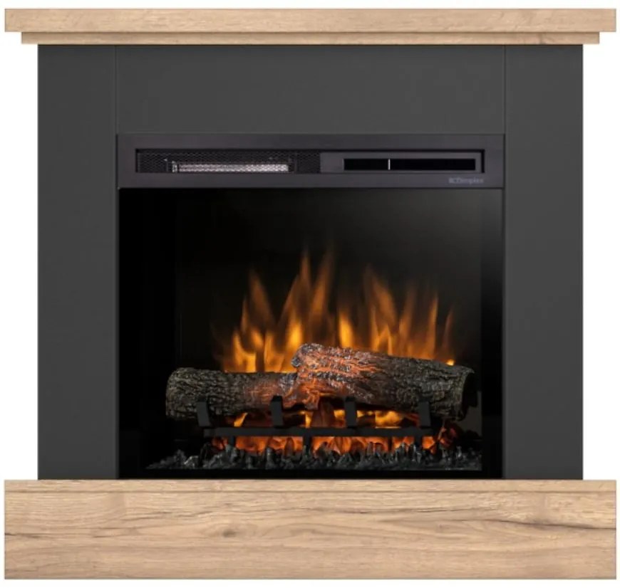 Elektrický krb Jukon 23 čierny/dub