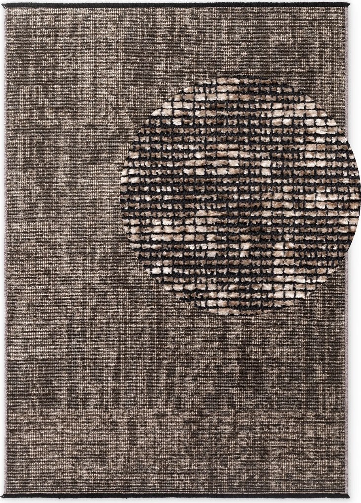 Kusový koberec Brilliance Prisma 106312 Beige z kolekcie Elle, 80x150, hnedá, obývacia izba, ELLE Decoration