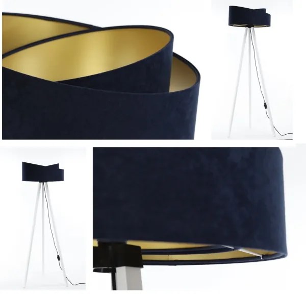 Stojacia lampa GALAXY 1xE27/60W/230V modrá/biela