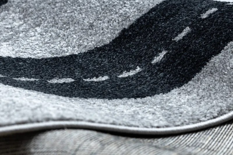 Detský kusový koberec Fun Track grey, 80x150, šedá, detská izba, Dywany Łuszczów