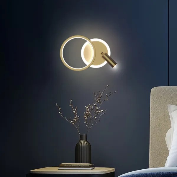 LED nástenné bodové svietidlo MONET LED/15W/230V zlaté