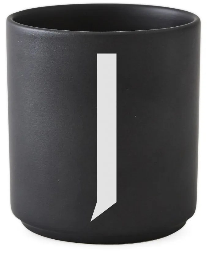 DESIGN LETTERS Porcelánový hrnček/dózička Letters Black 300 ml W