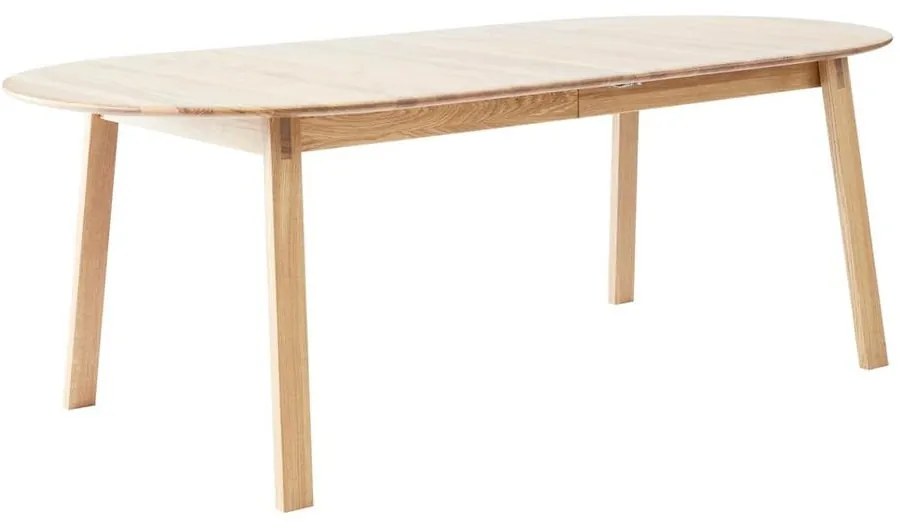 Rozkladací jedálenský stôl s prídavnou doskou z dubového dreva 100x220 cm Amalfi – Hammel Furniture