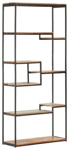 vidaXL Knižnica 80x30x180 cm, recyklovaný masív-