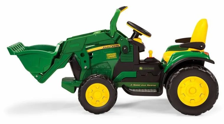 Peg Perego Elektrický traktor Bager JOHN DEERE GROUND LOADER IGOR0068 - 330W - 12V 8Ah - 2024