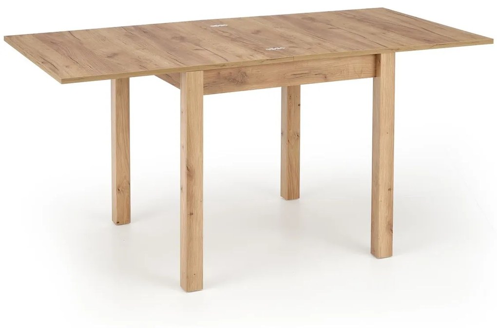 Jedálenský rozkladací stôl GRACJAN 80/160 cm dub remeselný zlatý