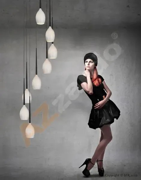 Retro luster Izza 8 biele