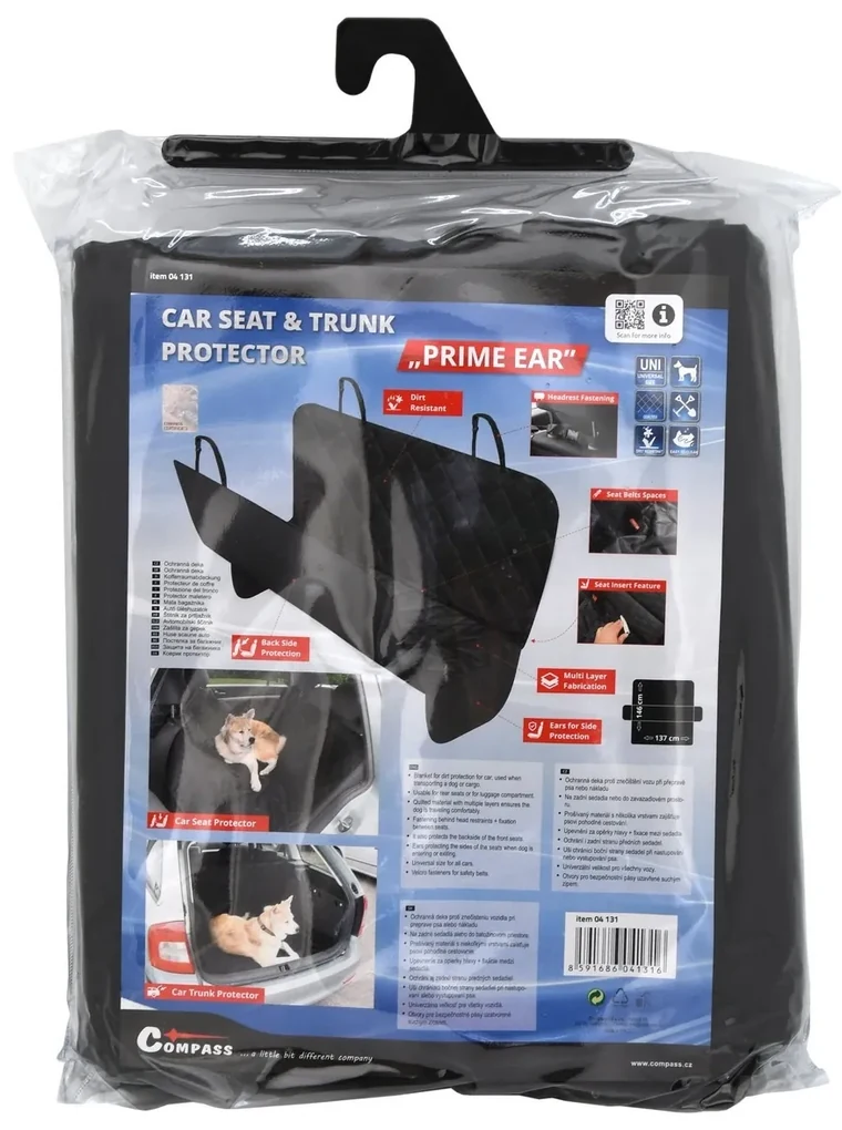 Deka ochranná do auta pro psa PRIME EAR 137x146cm
