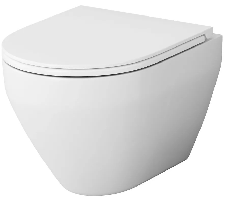 Toaletný set s inštaláciou AM.PM IIS90151.SB1700 bezokrajové, so sedadlom microlift, chróm mechanické tlačidlo na splachovanie