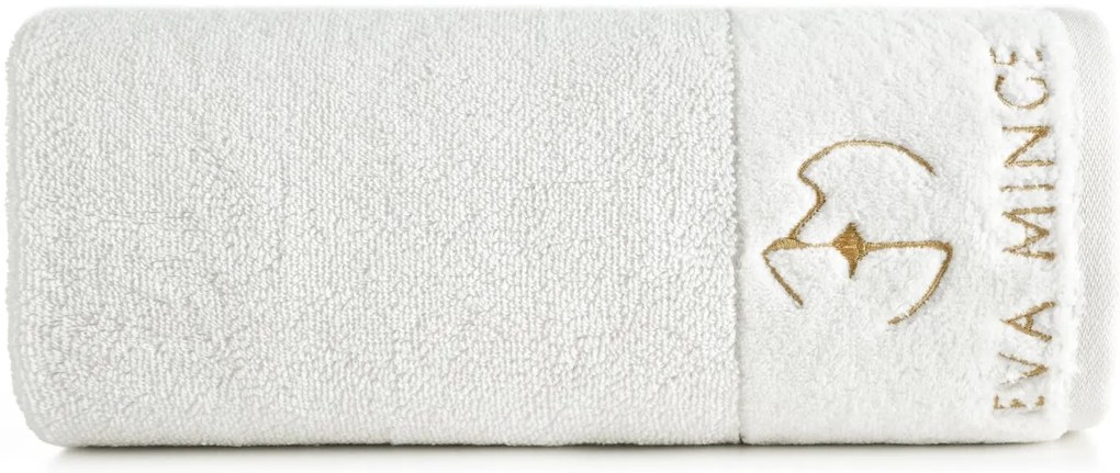 BAVLNENÝ UTERÁK EVA MINGE GAJA 50X90 CM KRÉMOVÁ