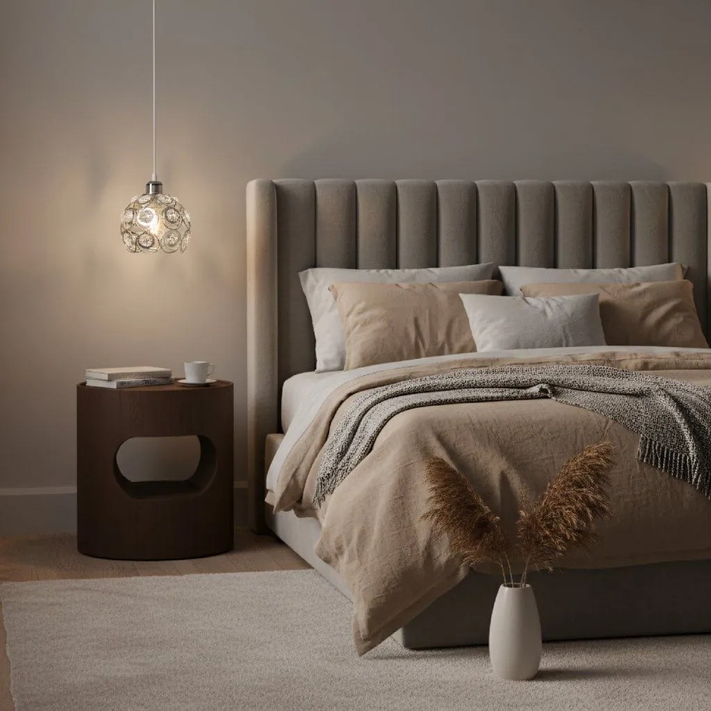 Toolight - Elegantná stropná lampa 1xE27 APP207, chrómová, OSW-00402