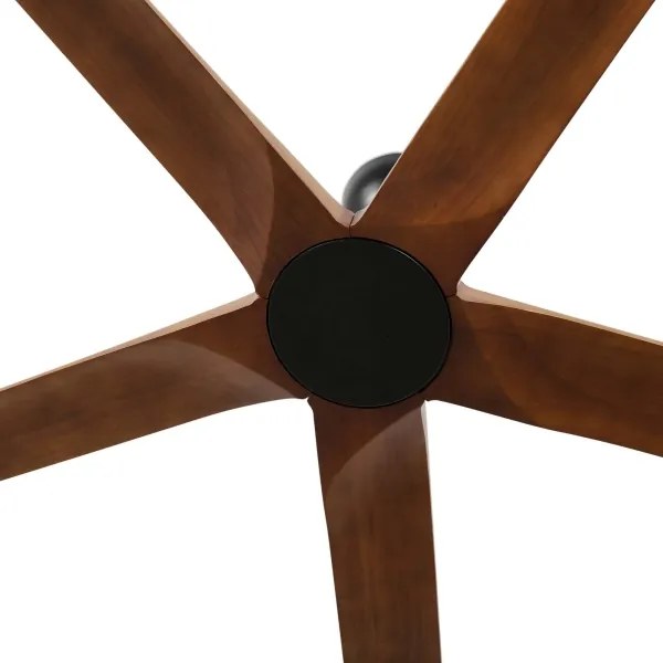 FARO 34190WT - Stropný ventilátor BIGWOOD XL borovica/čierna pr. 200 cm WT + DO