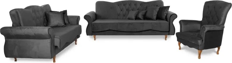 Kreslo Panama 1, sivá (Monolith 97)