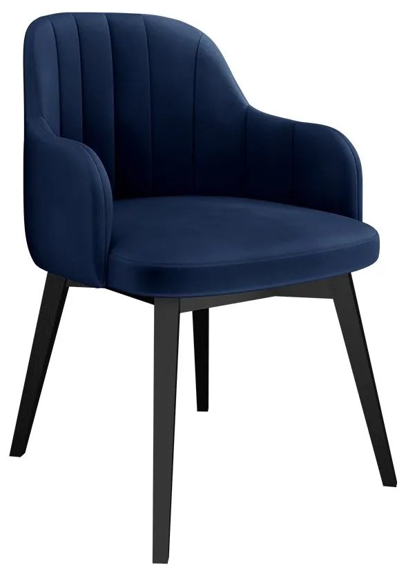 Čalúnené kreslo ST105, Dostupné poťahy: Magic Velvet 2225, Farby: čierna