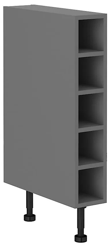 Kuchynská skrinka SCANDI/AVA/NESSA antracitová 15d otw bb