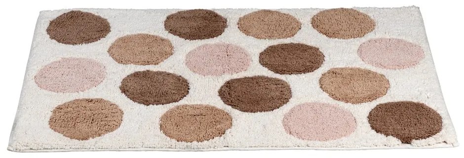 Hnedá/béžová kúpeľňová predložka z bio bavlny 60x90 cm Tibet – Wenko