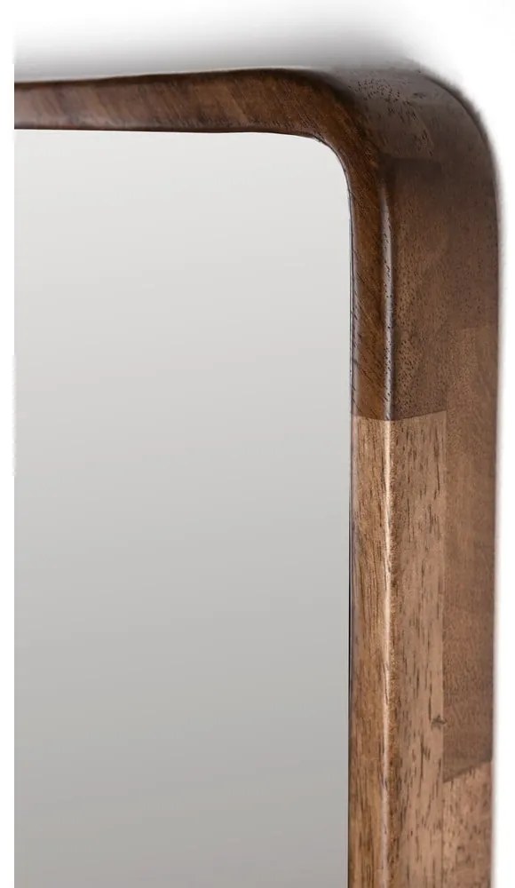 Nástenné zrkadlo s dreveným rámom 34x120 cm Nyko – White Label