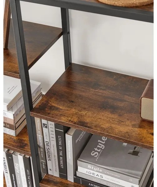 Knižnica NAVARO hnedá/čierna