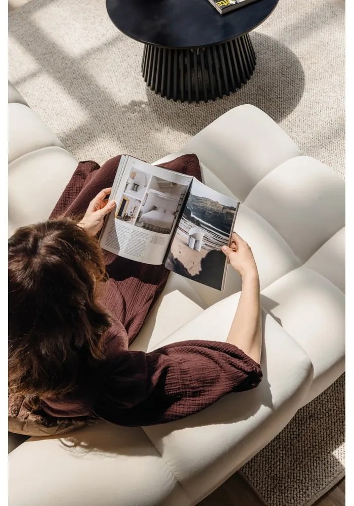 Taupe zamatová rohová pohovka (pravý roh/s leňoškou) Cube – Bonami Selection