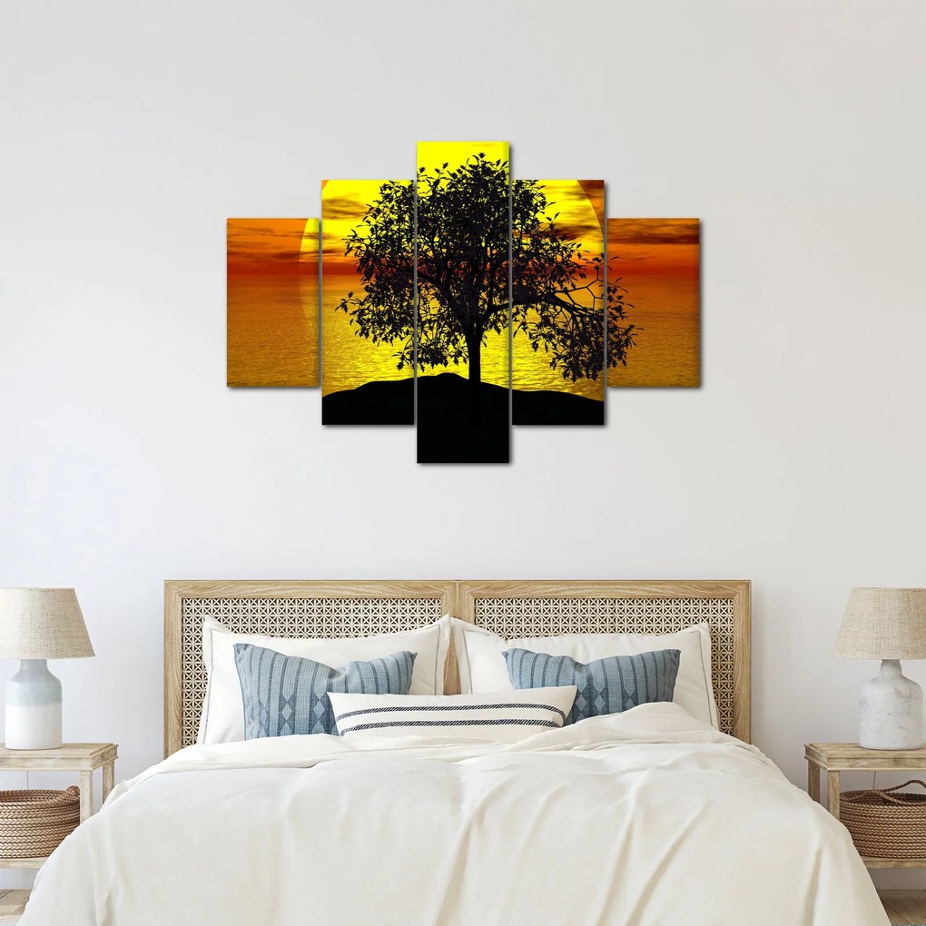Obraz siluety stromu (150x105 cm)