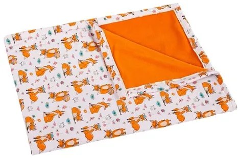 Bellatex Detská deka Bára Líška oranžová, 75 x 100 cm