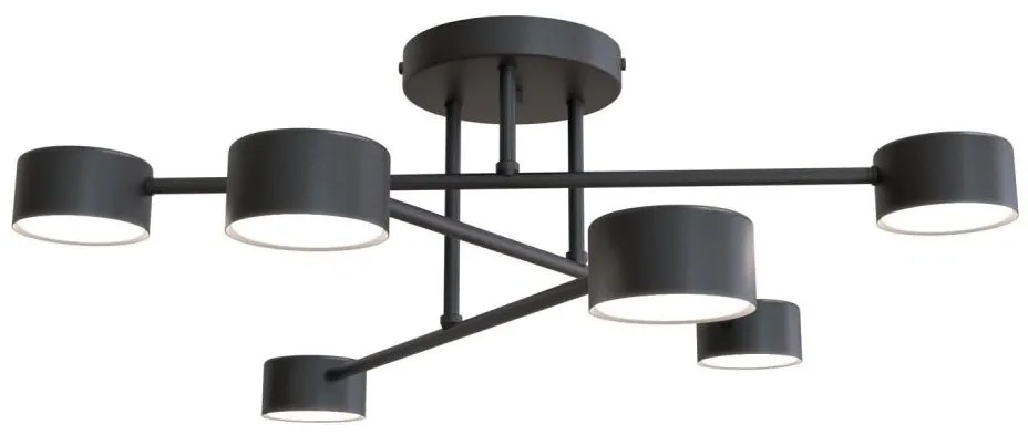 Prisadený luster HALO 6xGX53/10W/230V čierny