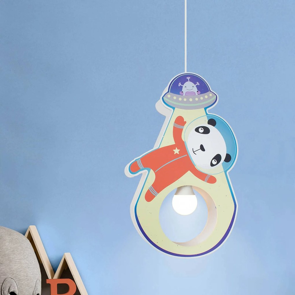 Závesná lampa Little Astronauts Panda