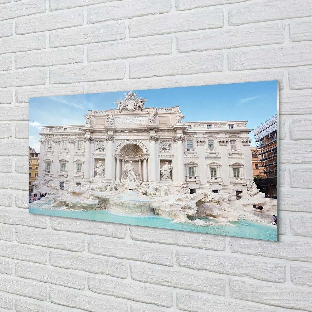 Sklenený obraz Katedrála Rome Fountain 100x50 cm