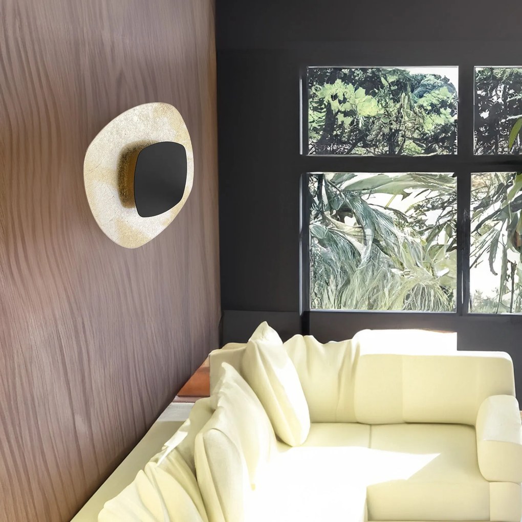 Toolight Toolight, LED nástenné svietidlo, 13W, APP1270, čierna-zlatá, OSW-06583