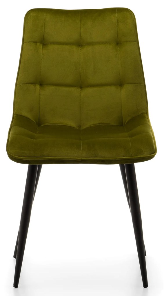 Jedálenská stolička chic velvet olivová | jaks