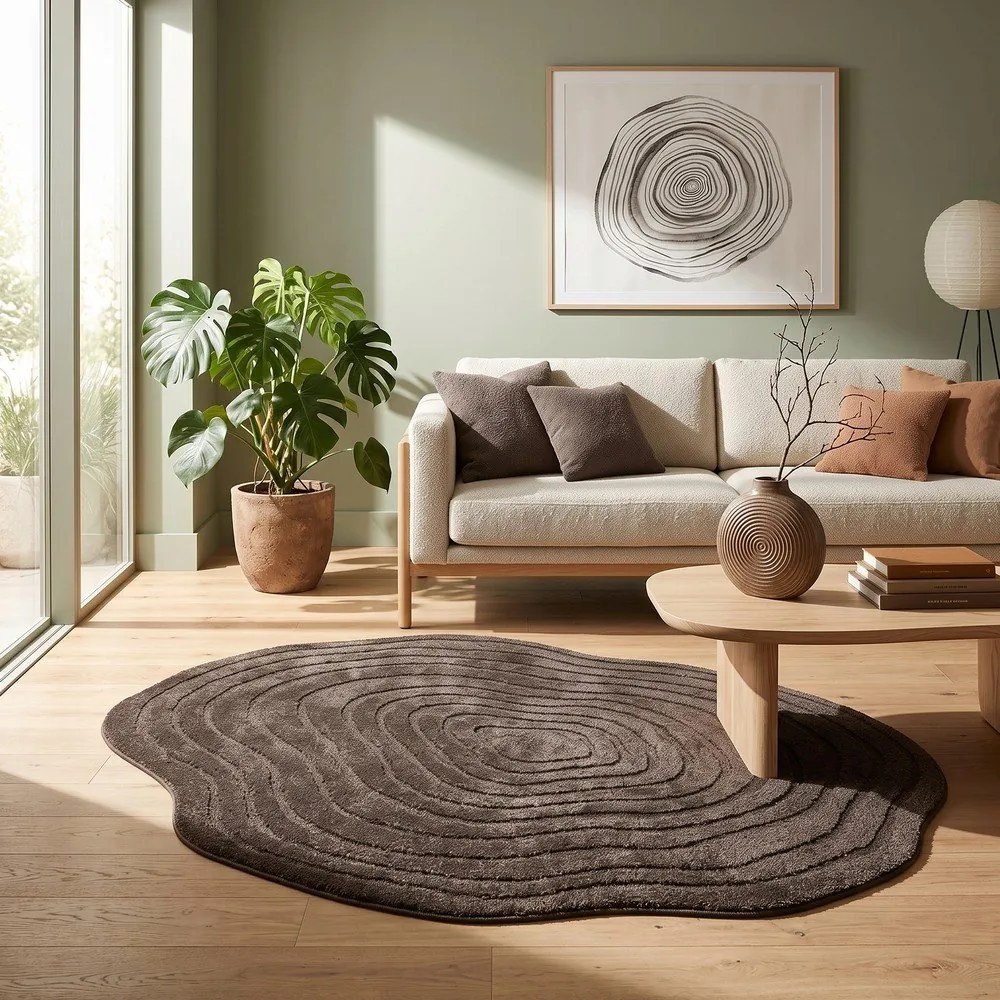Hnedý koberec 160x230 cm Pebble – ESTE