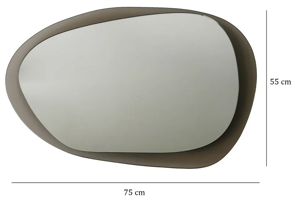 Zrkadlo Aqua Bronze 55 x 75 cm