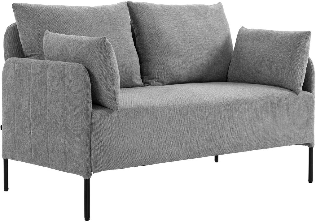 Sedačka Ziden 2-miestna látka - svetlosivá